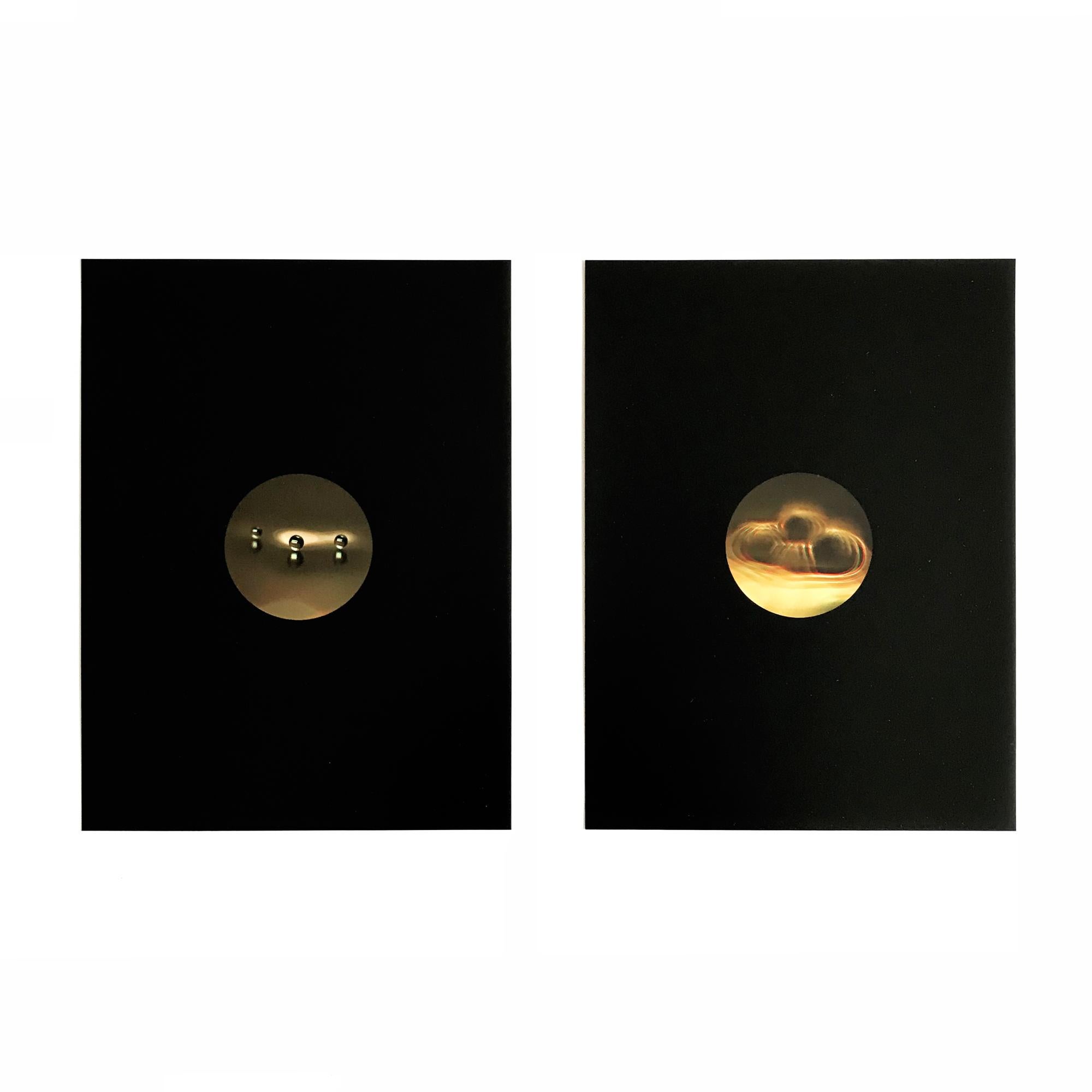 Tauba Auerbach Abstract Print - Pilot Wave Induction (Altered Stills), Set of two C-Prints, Contemporary Art