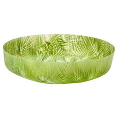 Taubate, a vibrant green textured glass centrepiece by Amanda Simmons