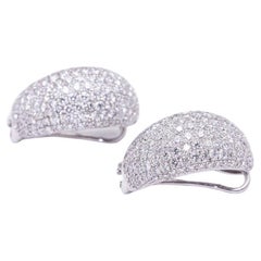 TAUBE Earrings with Diamond pave in White Gold