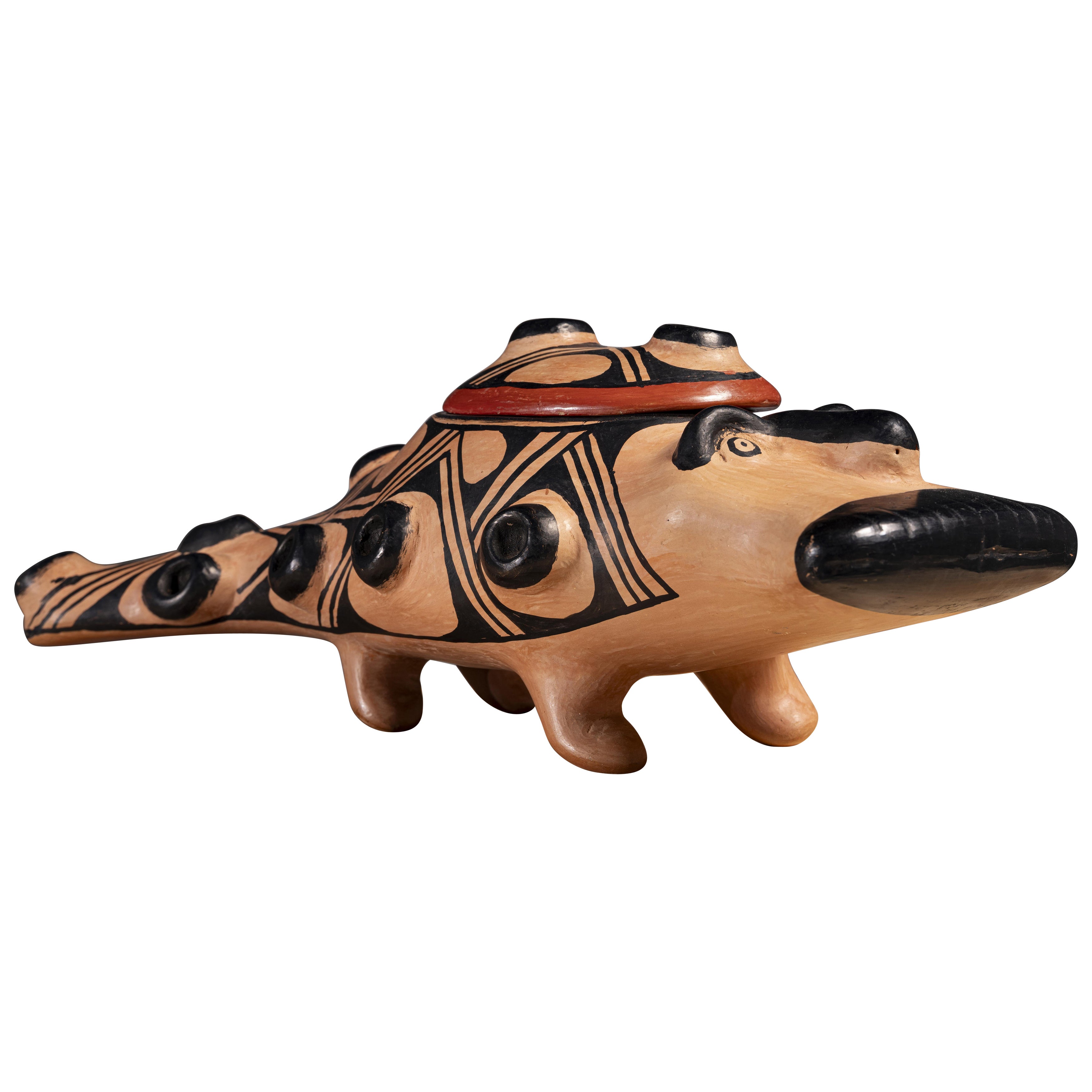 Taukana Regui Wauja. Canoa serpiente Kamalu hai de cerámica II, 2024