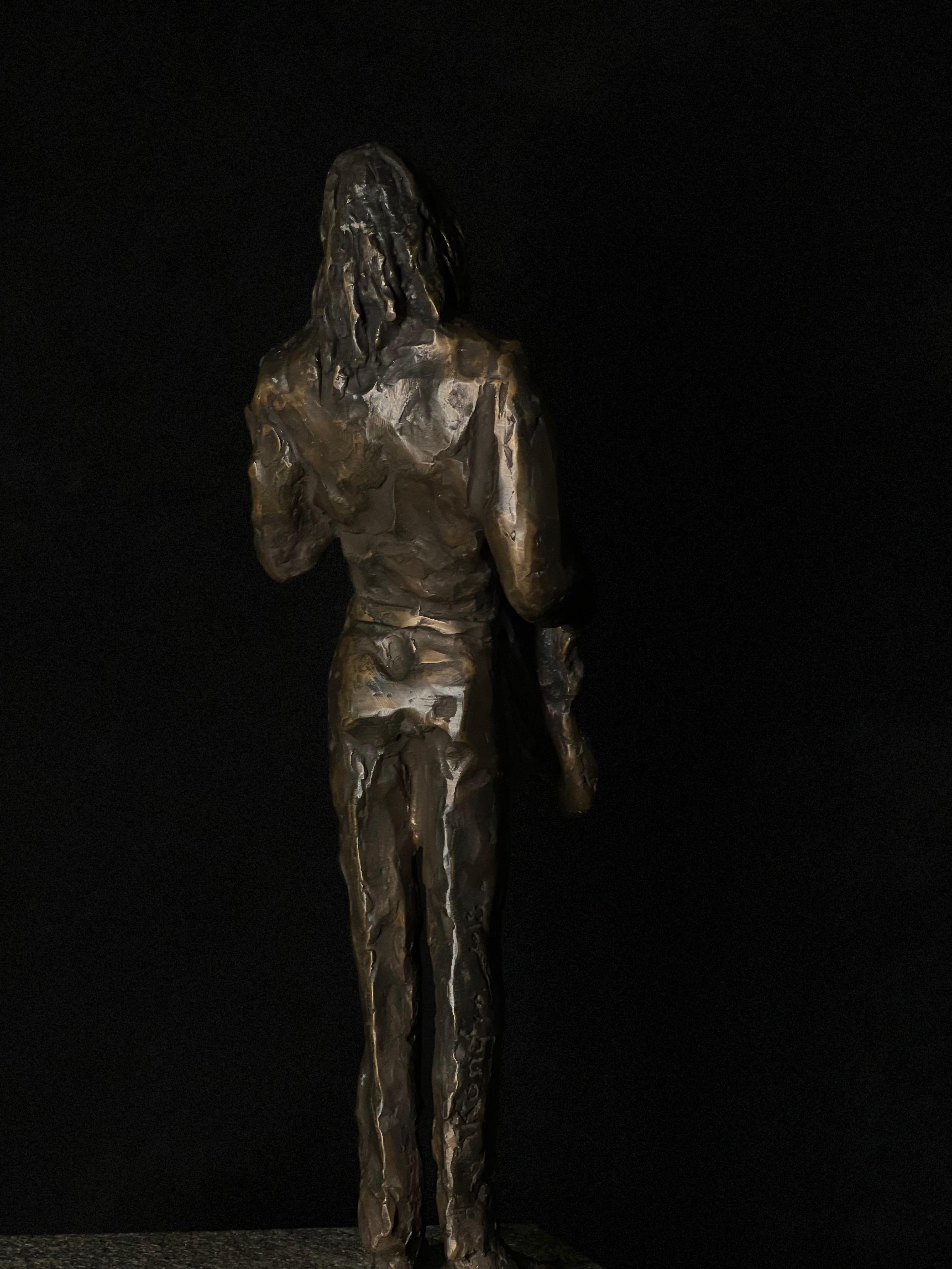 L'homme Saxe - la sculpture en bronze du saxophoniste en vente 1