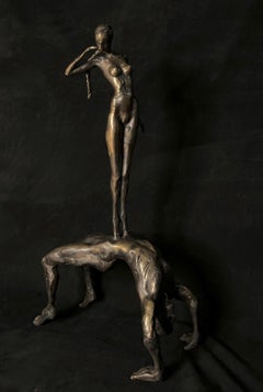 Oh my ! Bronze figurative sculpture