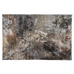 Taupe Abstract Area Rug