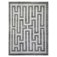 Taupe Brown Finer Peshawar Soft Wool Hand Knotted Oriental Rug 9'0" x 12'0"