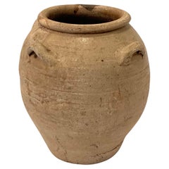 Taupe Color Ship Wrecked Terracotta Vase, Vietnam, 16th Century