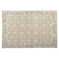 Taupe Grey All Over Geometric Pattern Rug