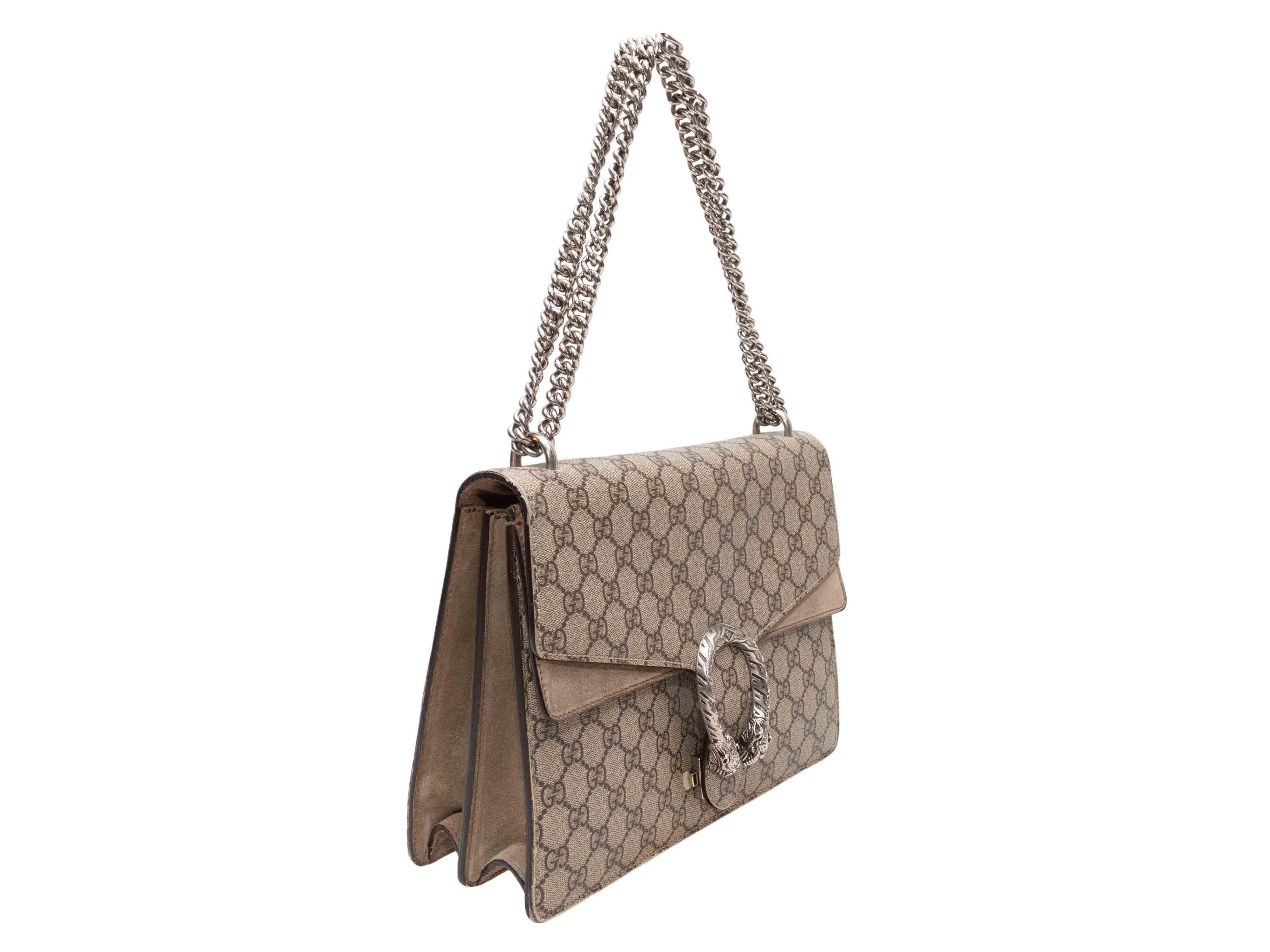 Taupe Gucci Dionysus Medium Flap Tasche (Braun) im Angebot