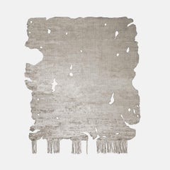 Taupe Hoganas Cobalt Frozen Cut Rug by HENZEL STUDIO