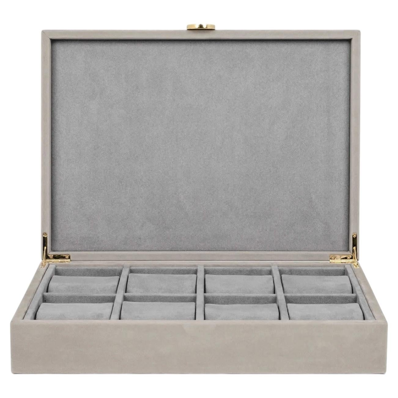 Taupe Leather Prestige Watches Box