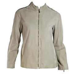 Taupe Louis Vuitton Suede Jacket