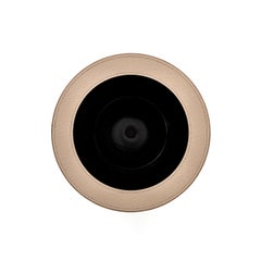 Taupe Malaga Leather Paper Bin With Lid by Pinetti