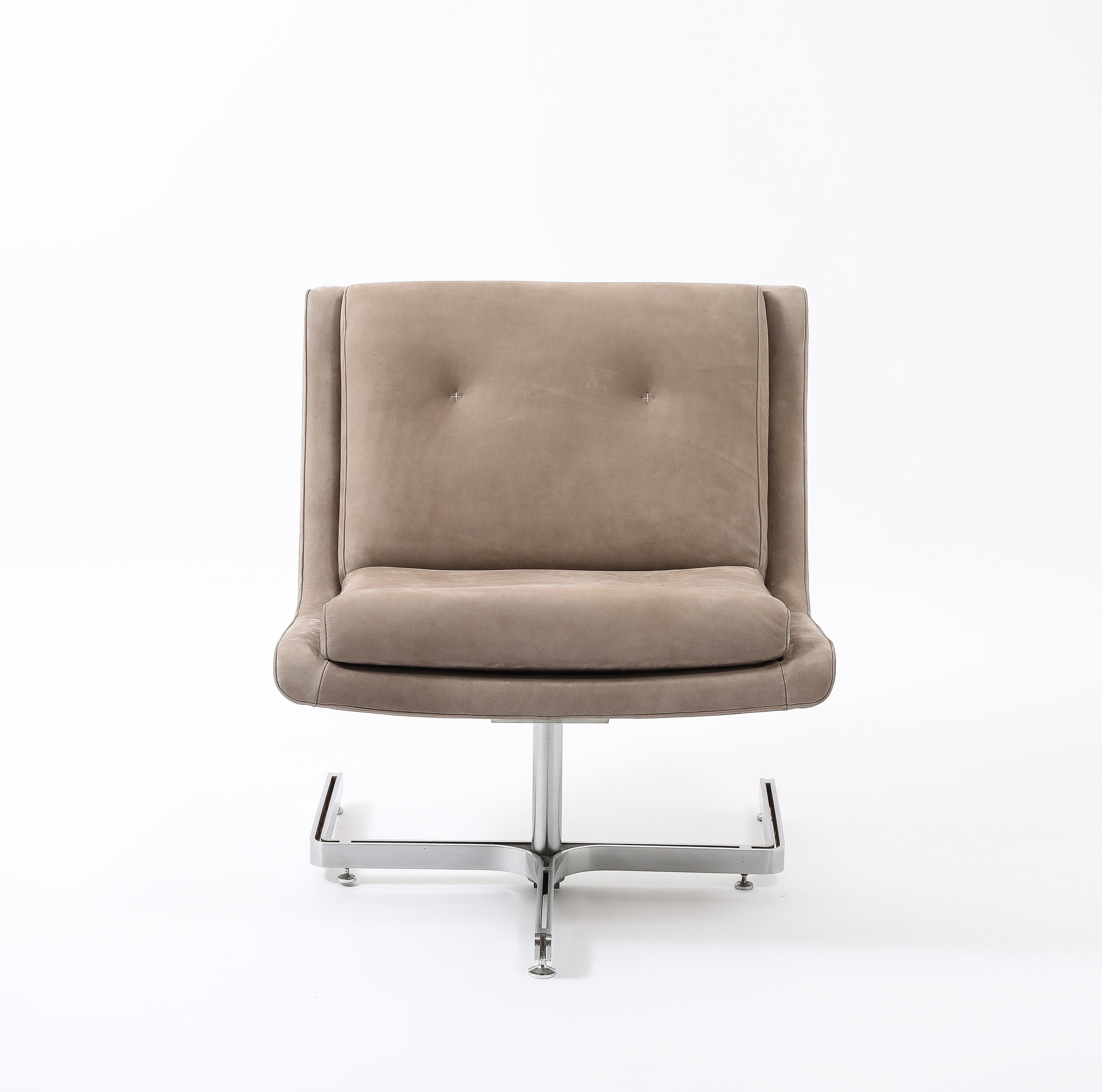 Mid-Century Modern Paire de chaises à pantoufles Raphael, France 1950's en vente