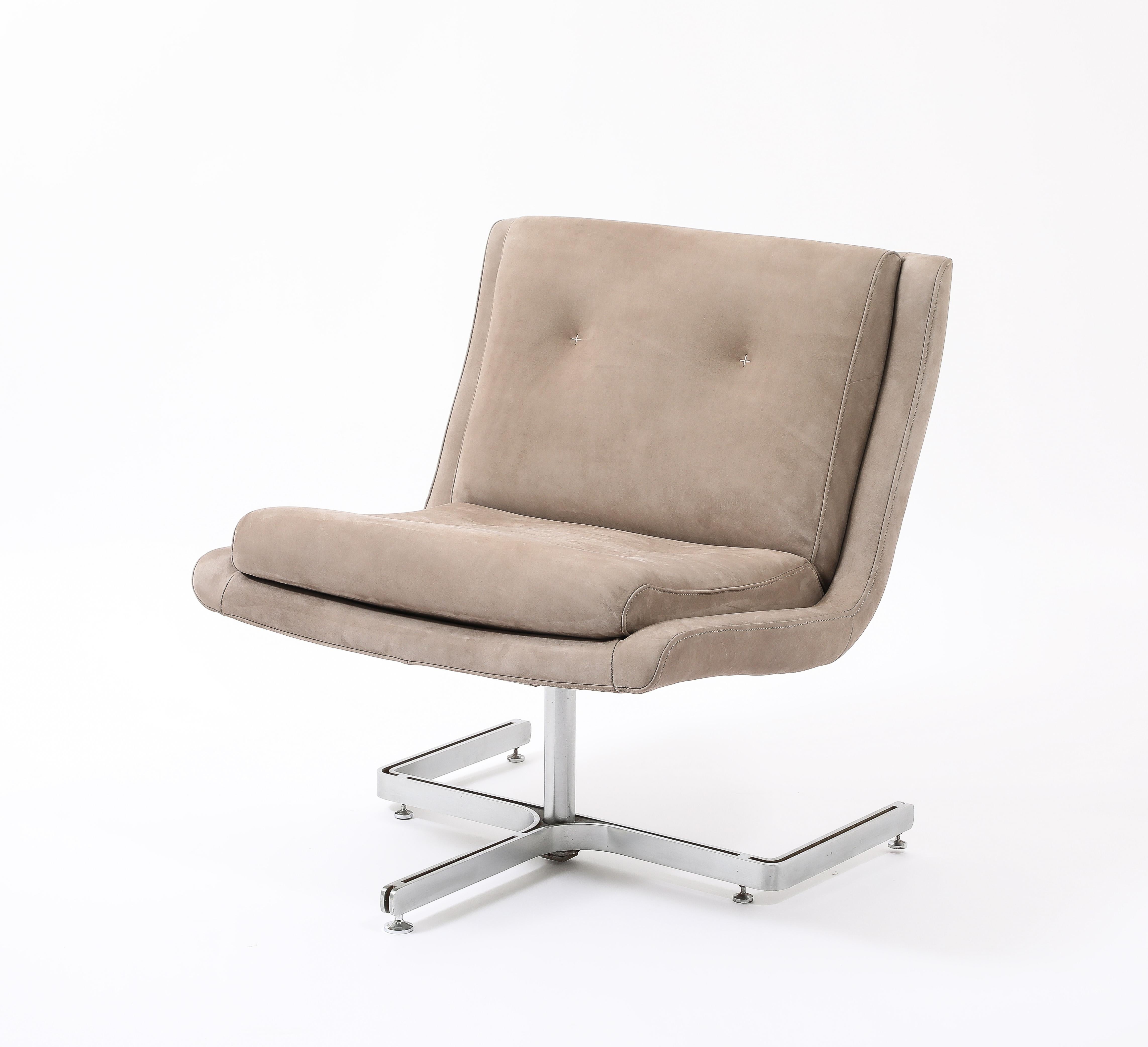 Français Paire de chaises à pantoufles Raphael, France 1950's en vente
