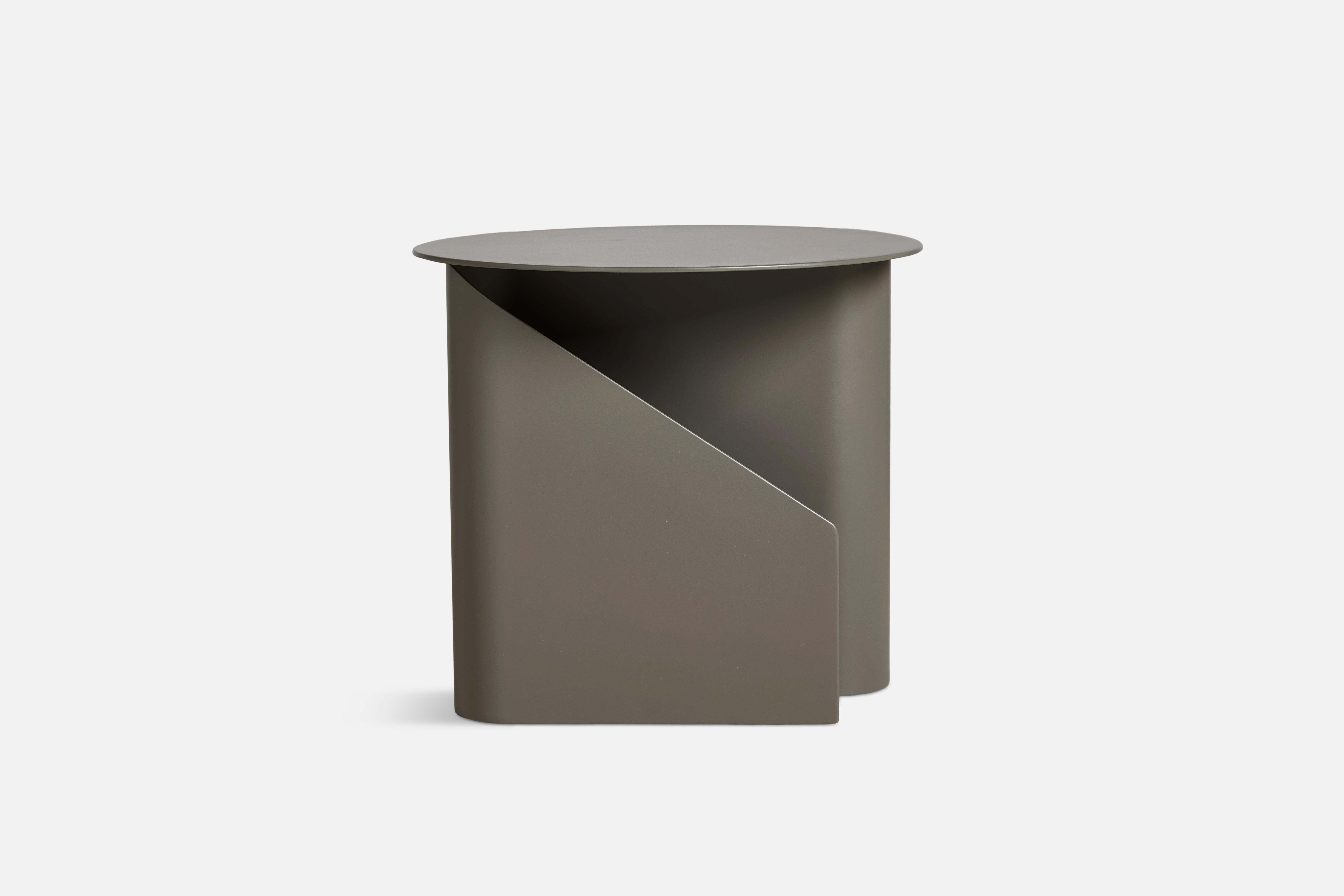 Post-Modern Taupe Sentrum Side Table by Schmahl + Schnippering For Sale