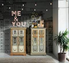 Taupe Toscano Cabinet by Lola Glamour