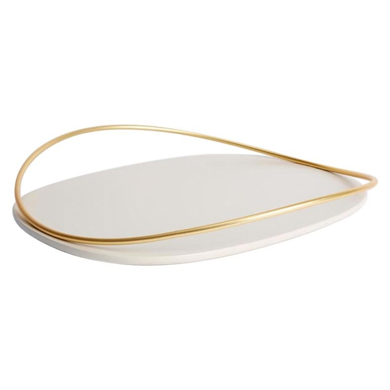 Taupe Touché D Tray by Mason Editions For Sale