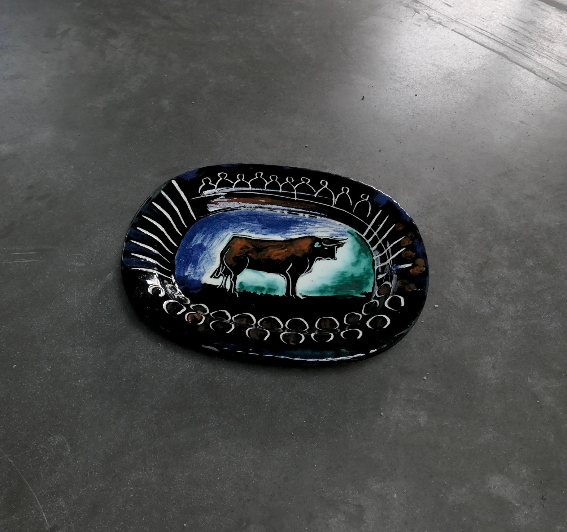 Picasso/Madoura - Taureau dans l'arène im Angebot 1