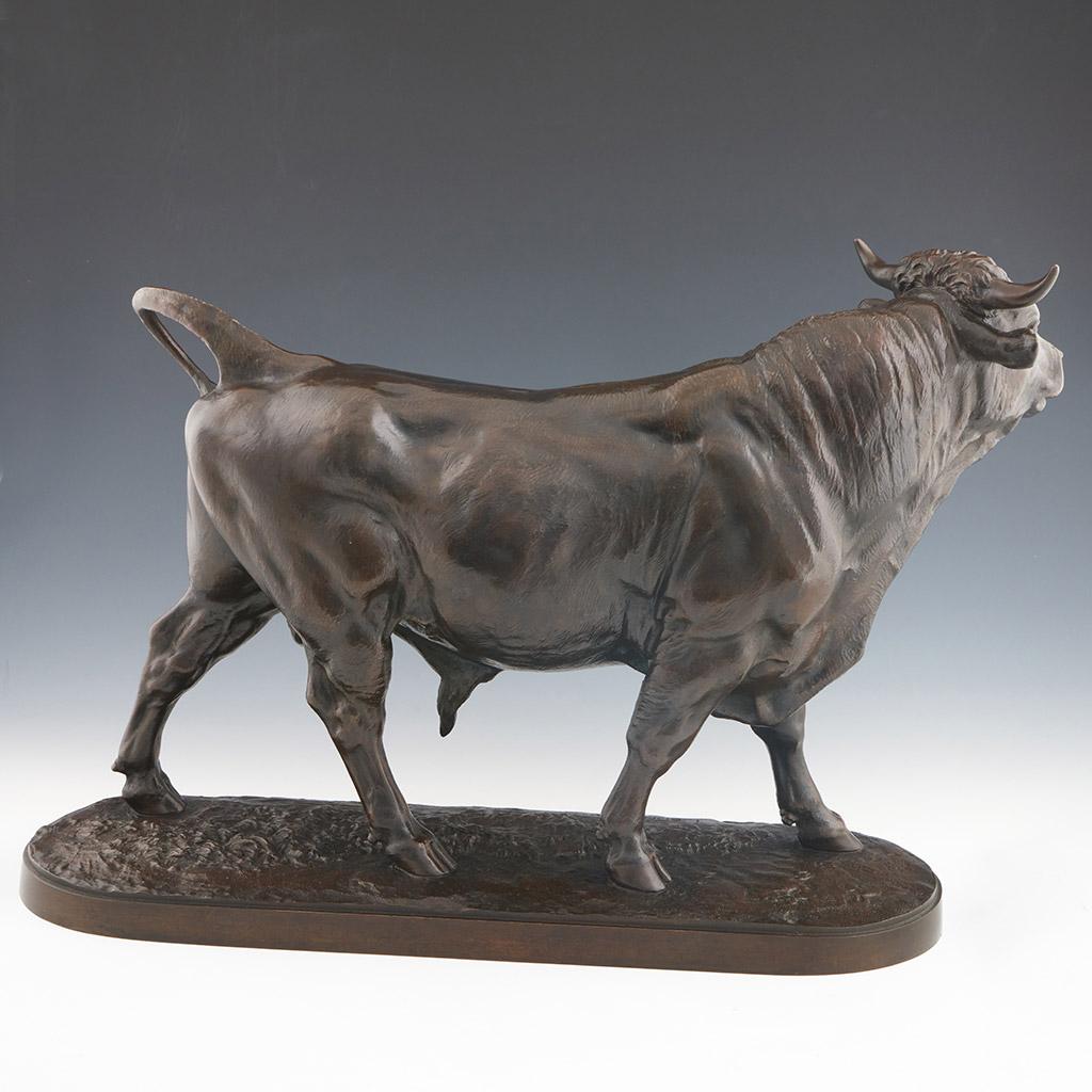 Neoclassical 'Taureau Debout' A Bronze Study of a Striding Bull by Isidore Bonheur