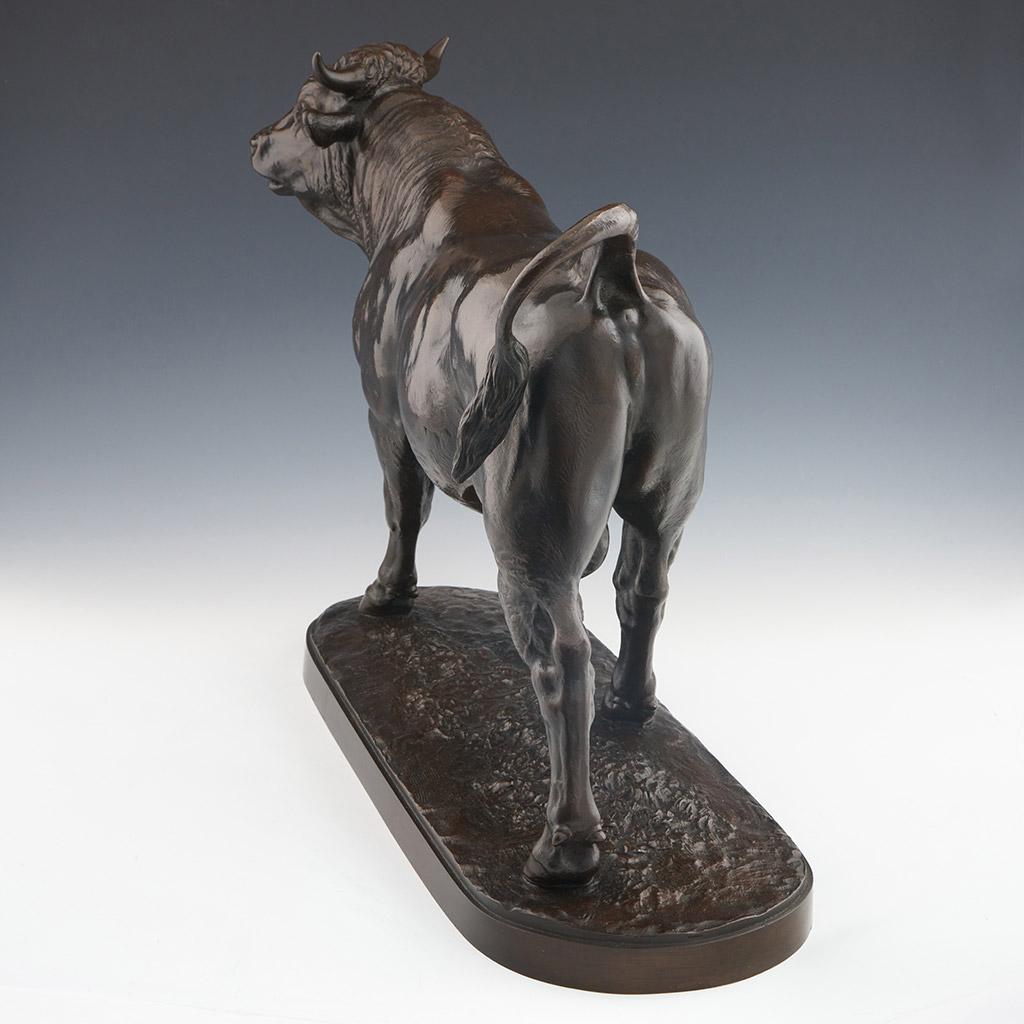 'Taureau Debout' A Bronze Study of a Striding Bull by Isidore Bonheur In Good Condition In Forest Row, East Sussex