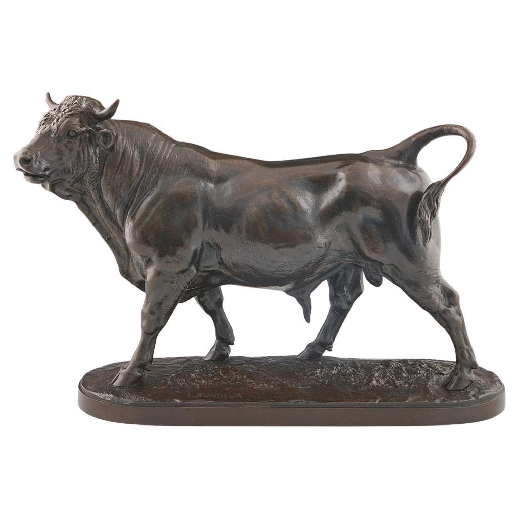 'Taureau Debout' A Bronze Study of a Striding Bull by Isidore Bonheur