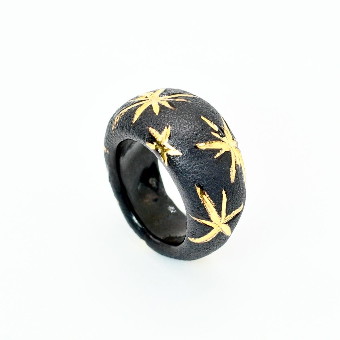 Women's Black Porcelain Ring Tauri