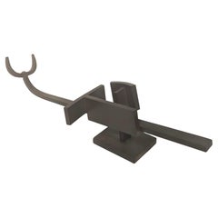 "Tauro A" Escultura de acero envejecido de Faustino Aizkorbe