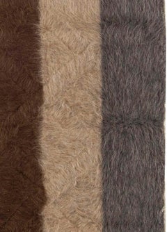 Taurus Collection Modern Striped Goat Hair Rug by Doris Leslie Blau