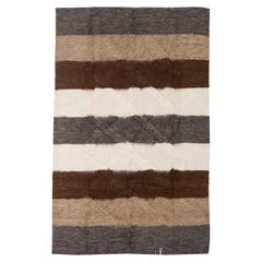 Taurus Collection Modern Striped Goat Hair Rug by Doris Leslie Blau