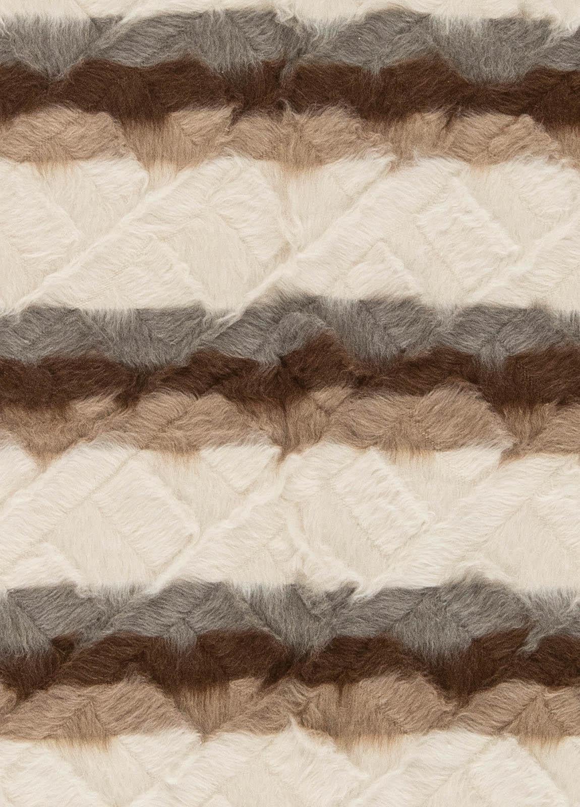 Taurus Collection striped goat hair rug by Doris Leslie Blau
Size: 6'0