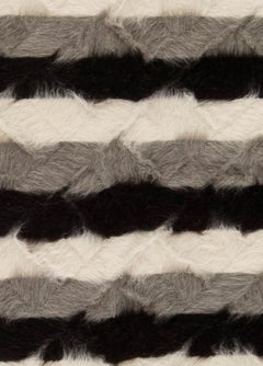 Taurus Collection Striped Goat Hair Rug by Doris Leslie Blau