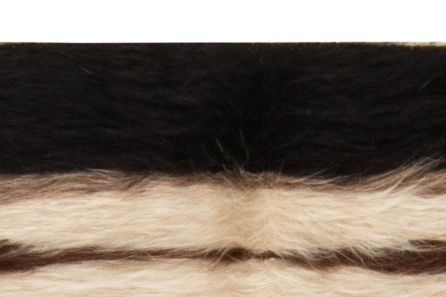 Taurus Collection Striped Goat Hair Rug by Doris Leslie Blau In New Condition For Sale In New York, NY