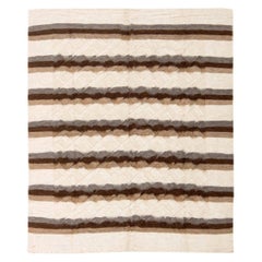 Taurus Collection Striped Goat Hair Rug by Doris Leslie Blau