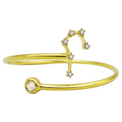 Cancer Constellation Wire Bezel Cuff