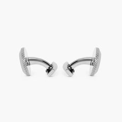Taurus Cufflinks with Rhodium Finish
