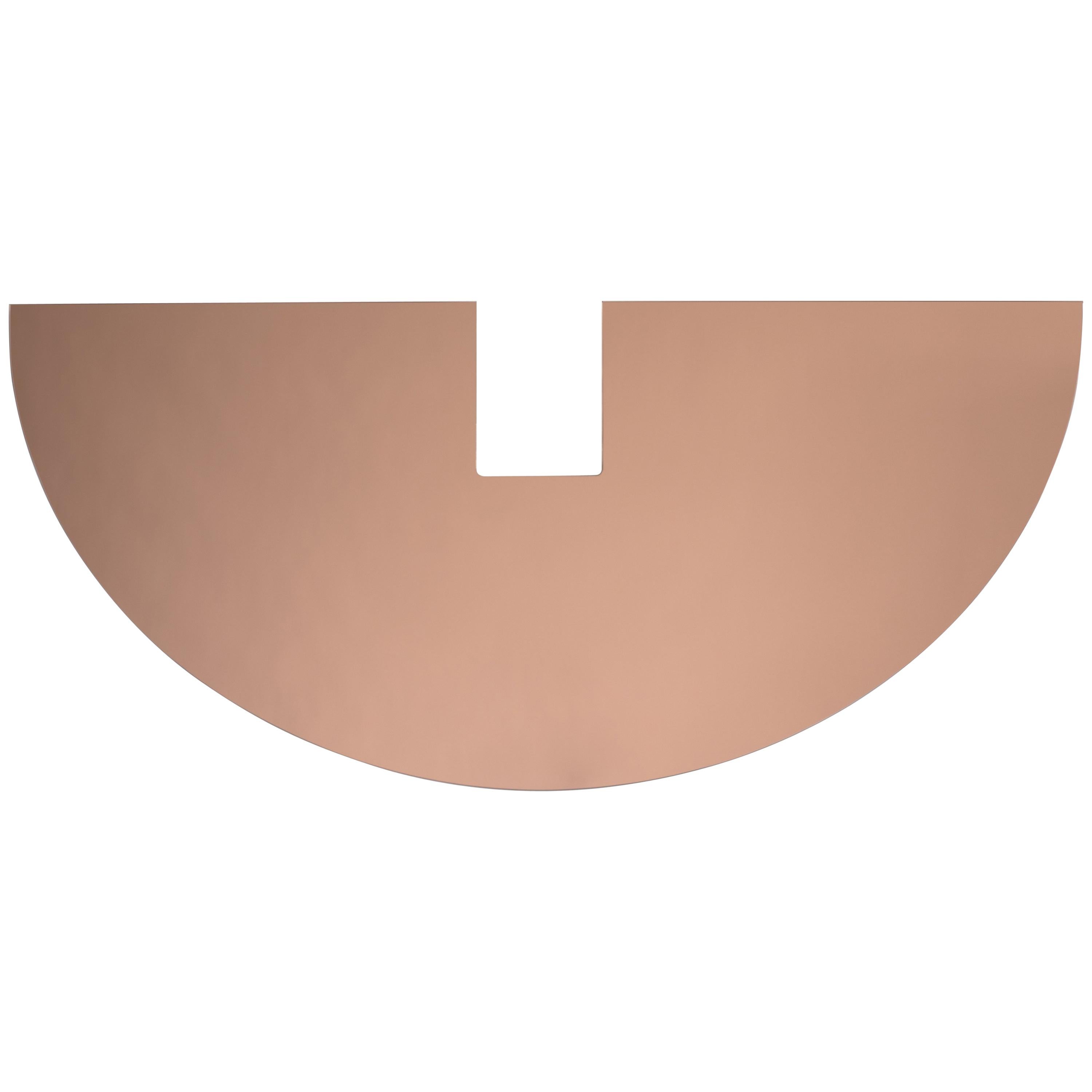 Large Rose Gold Mirror, Contemporary Taurus Mirror by Ben & Aja Blanc For Sale