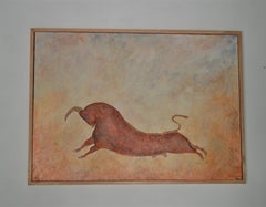 "Taurus The Bull" Contemporary Oil Painting by Penny Rumble