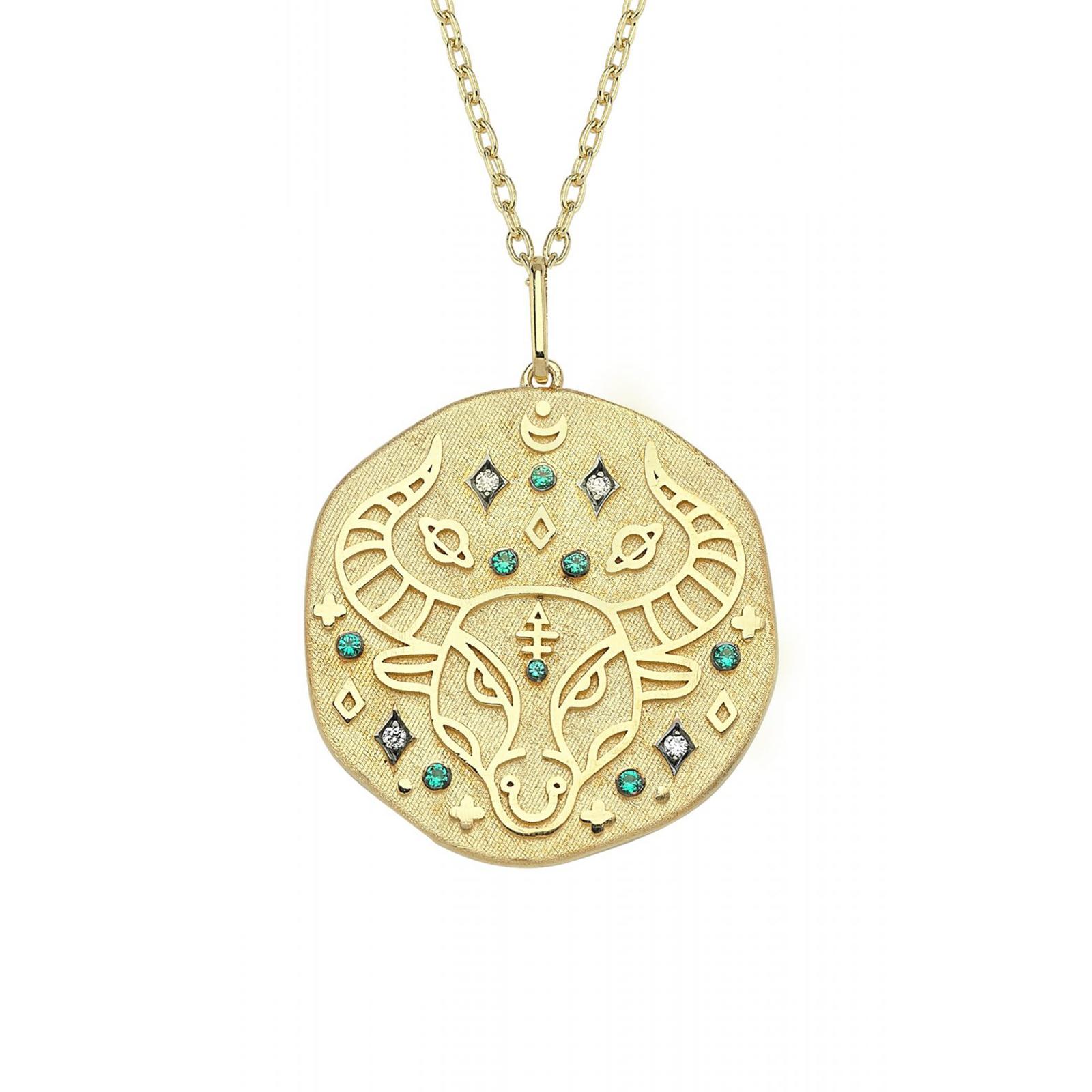 taurus emerald necklace