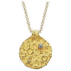 Taurus Zodiac Pendant – 14K Solid Gold – Astrology Necklace  Oltremare Gioielli
