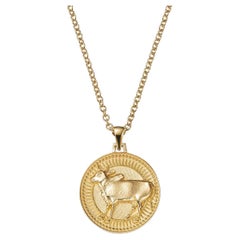 Taurus Zodiac Pendant Necklace 18kt Fairmined Ecological Gold