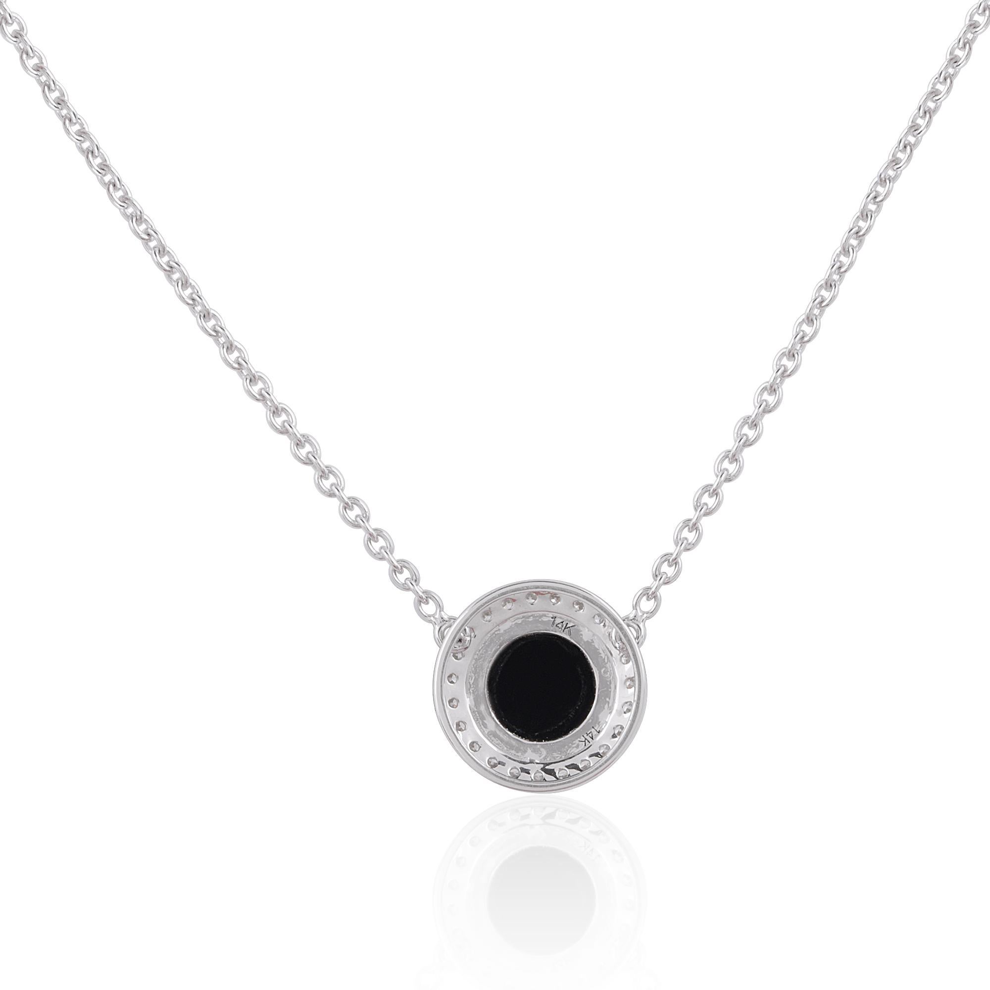Modern Taurus Zodiac Sign H/SI Pave Diamond Pendant 14k White Gold Necklace 1.16 Tcw For Sale