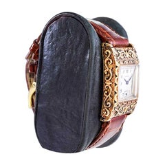 Tavannes 14Kt Solid Yellow Gold Art Deco Watch Hand Constructed Case circa 1940