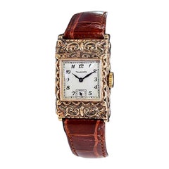 Tavannes 14Kt Solid Yellow Gold Art Deco Watch Hand Constructed Case circa 1940