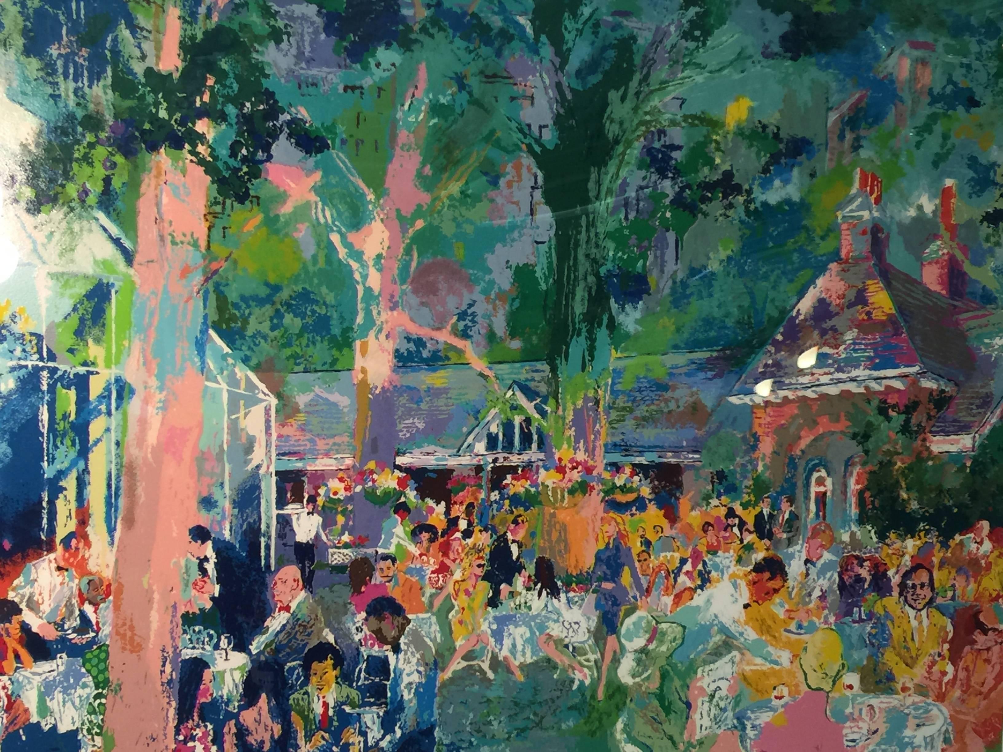 Modern Tavern On The Green Serigraph By Leroy Neiman For Sale