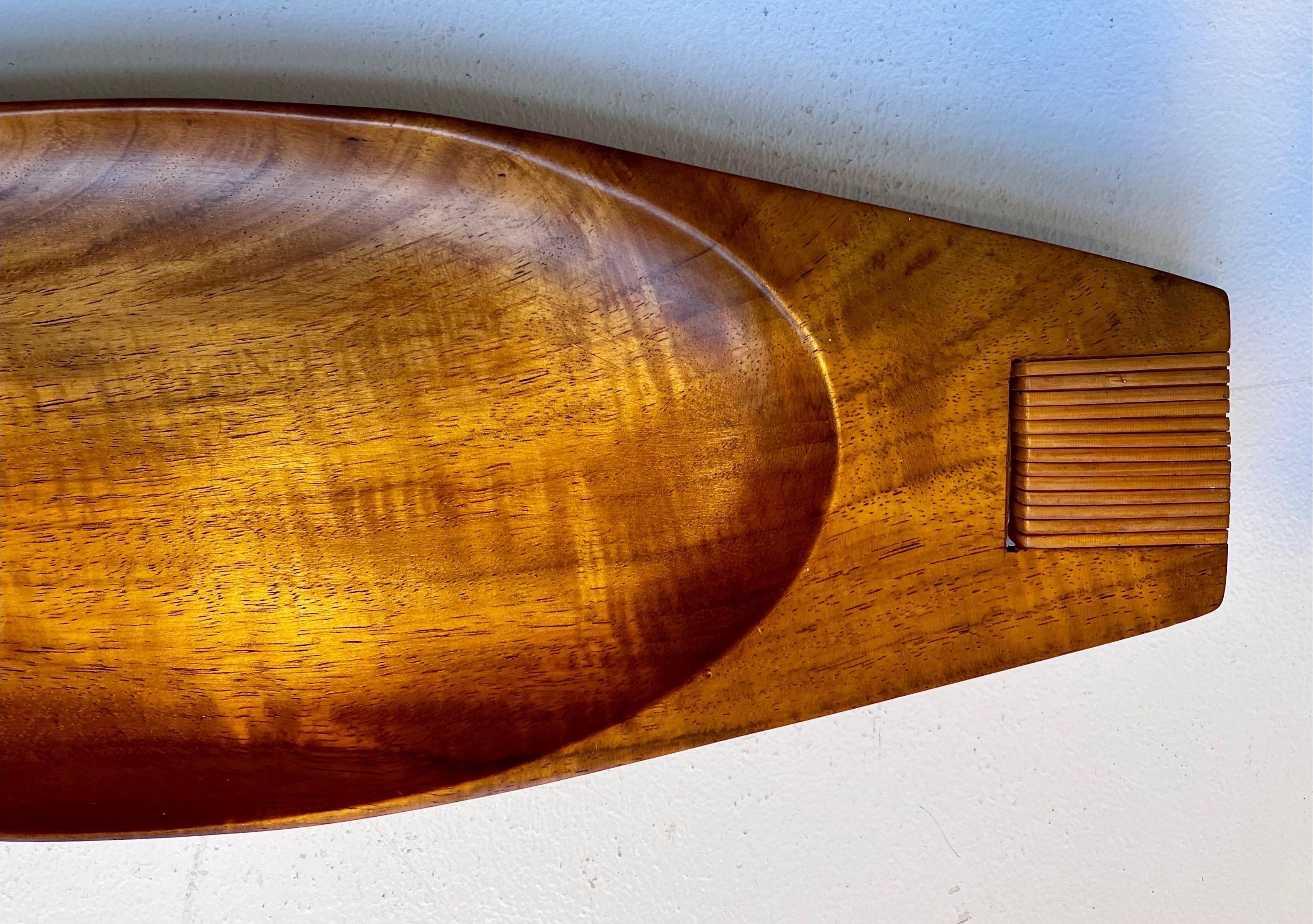 Mid-Century Modern Taverneau Wood Tray by Arthur Umanoff for Pantalcraft, circa 1960 en vente