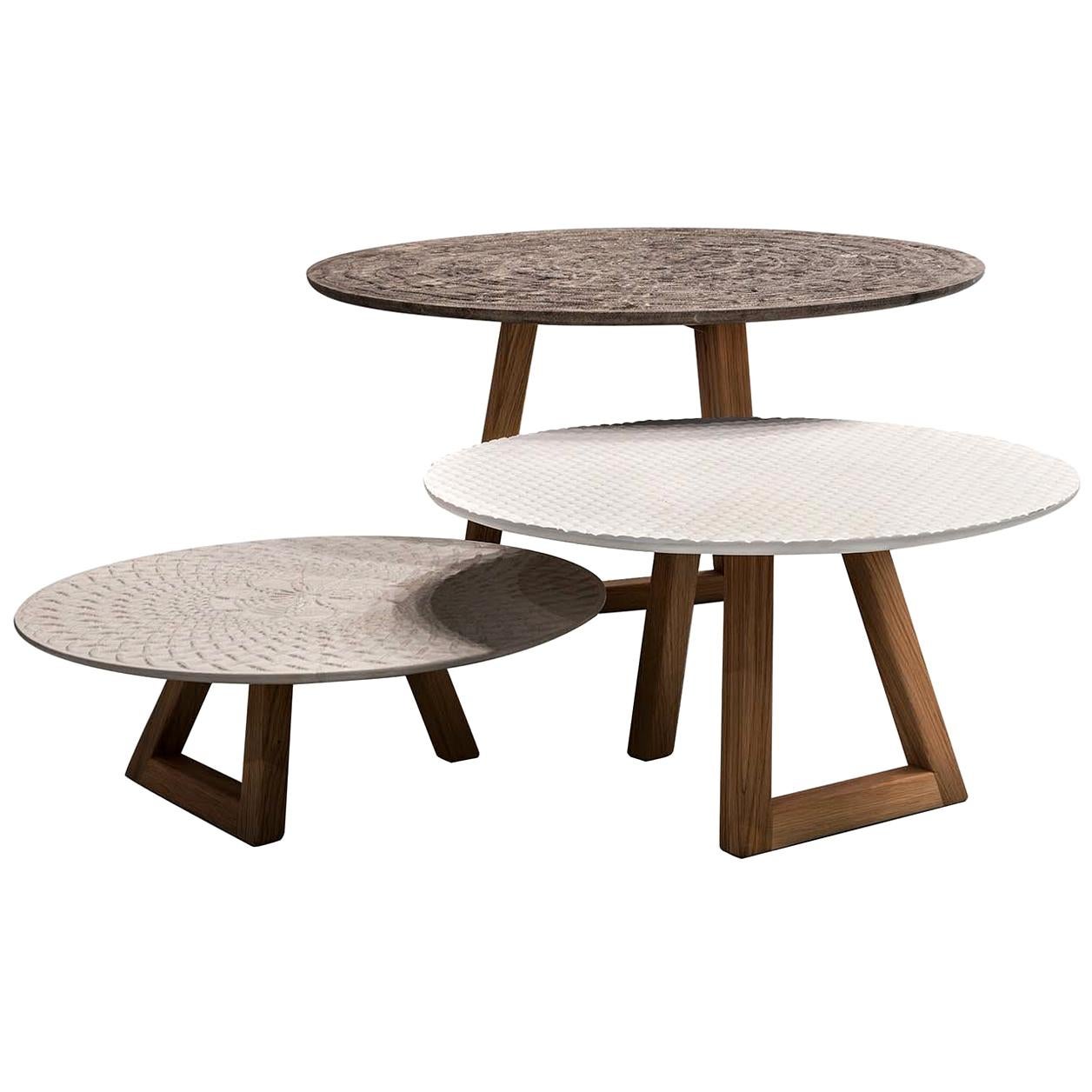 Tavoli Nichi Coffee Tables Set of 3 by Marella Ferrera For Sale