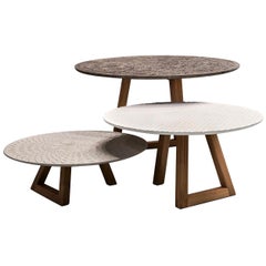 Tables basses Tavoli Nichi set de 3 par Marella Ferrera