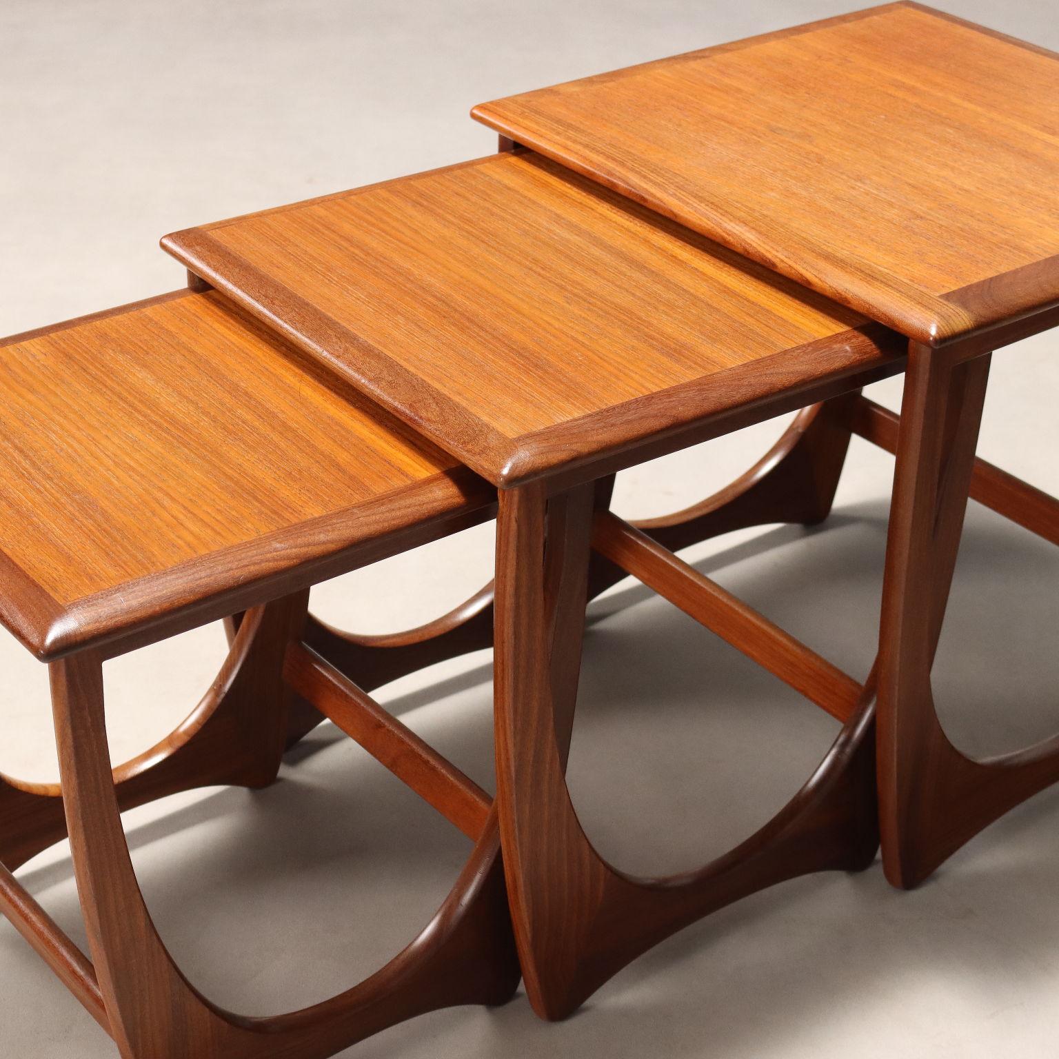 Tavolini a nido anni '60 Manifattura Nordeuropea In Excellent Condition For Sale In Milano, IT