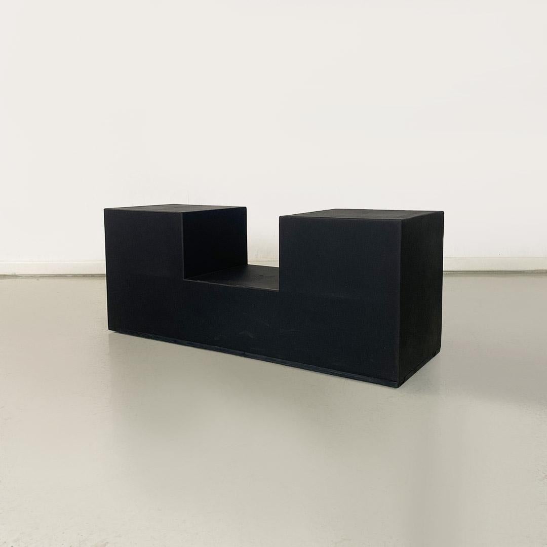 Low tables in black plastic Gli Scacchi by Mario Bellini for B&B Italia 1971 For Sale 6