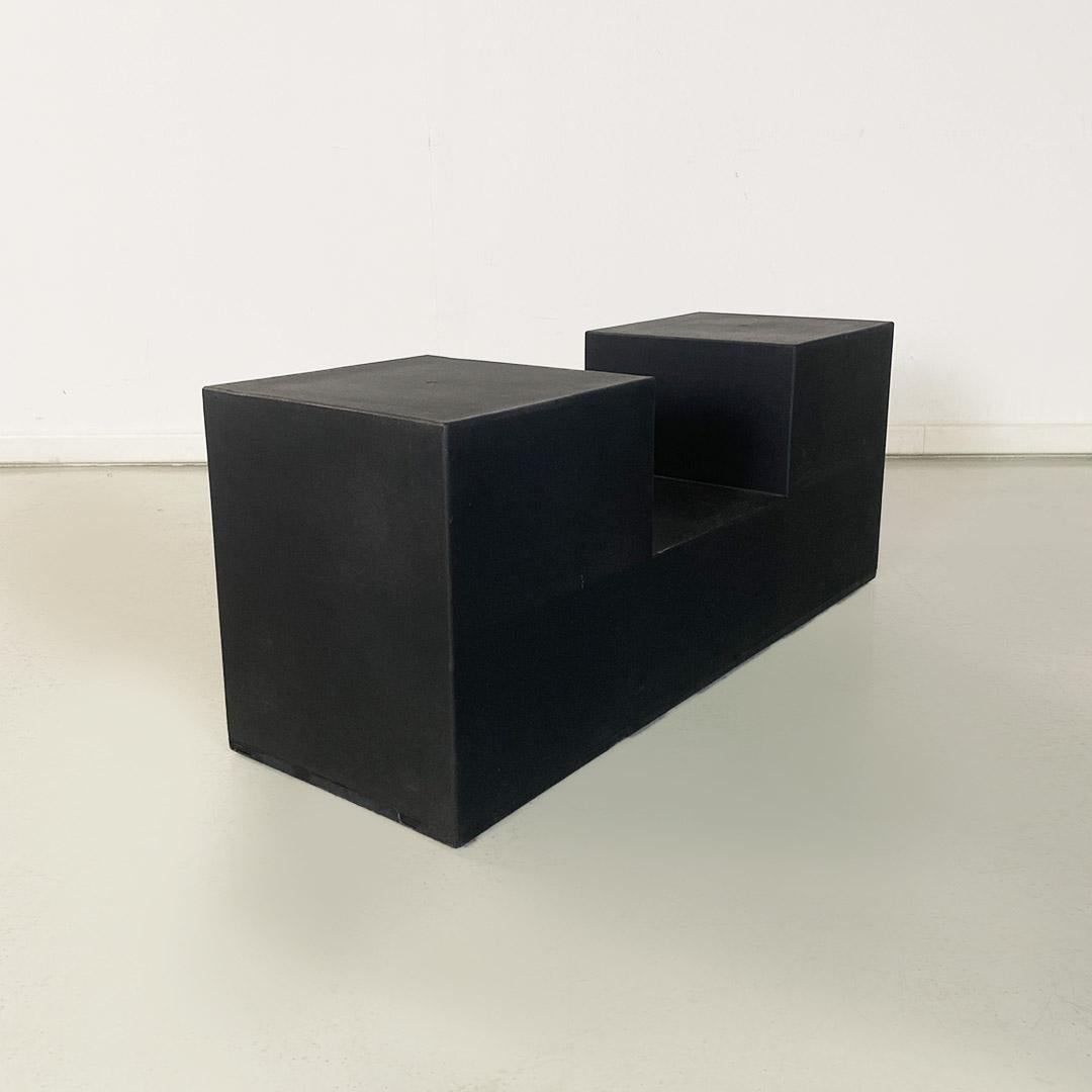 Low tables in black plastic Gli Scacchi by Mario Bellini for B&B Italia 1971 For Sale 7