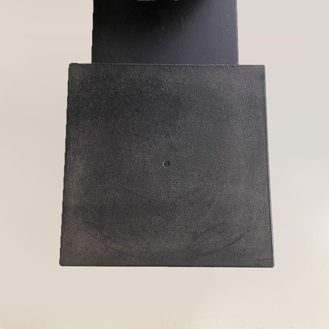 Low tables in black plastic Gli Scacchi by Mario Bellini for B&B Italia 1971 For Sale 12